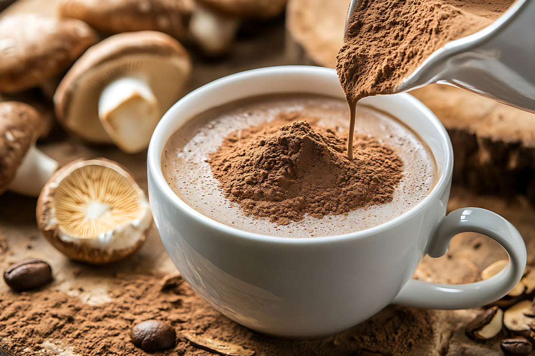 mushroom coffee, mushroom powder, mushroom coffee versus wholh, healthy coffee